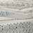 5 Piece Printed Seersucker Comforter Set with Throw Pillows Taupe/Blue Full/Queen