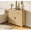 Buffet cannelé avec rangement, console de 32 po avec tiroir