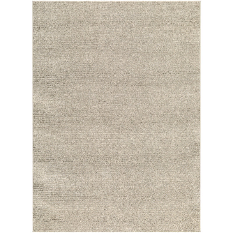 Tapis tissé à la machine Diara, Rectangle 5 pi 3 po x 7 pi, Tanné
