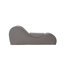 Fauteuil Solace gris - Conception ergonomique, âme en mousse souple, housse lavable à la machine, méridienne compacte et peu encombrante