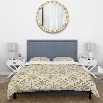 Cream Vintage Tile II - Country Duvet Cover Set