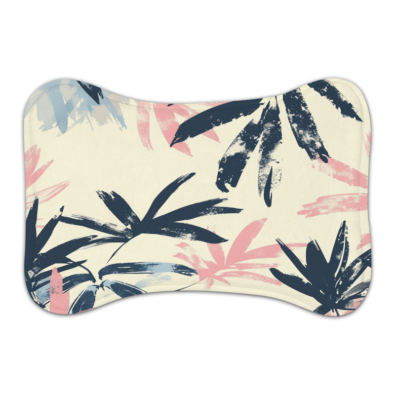 Tropical Designs - Tapis d'alimentation en forme d'os