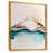 Toile avec cadre flottant or