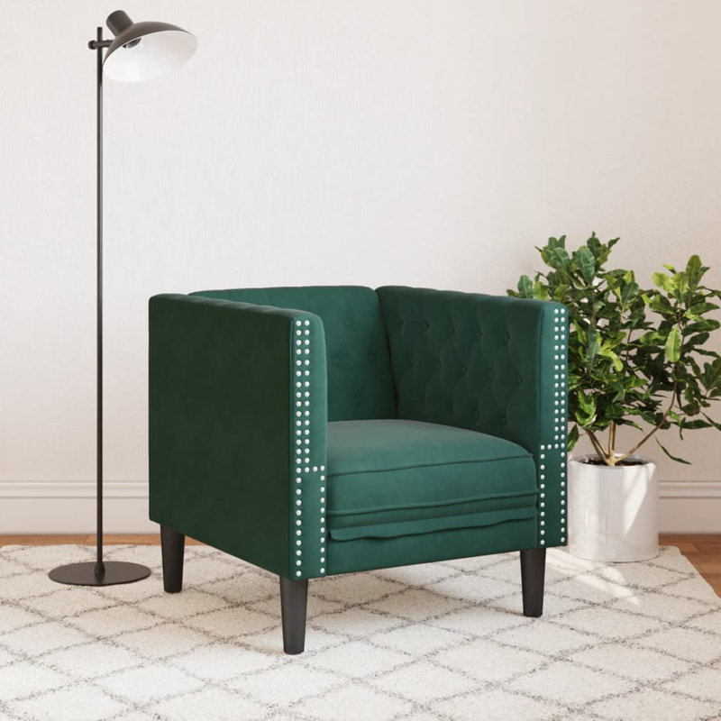  Chesterfield Sofa Chair Dark Green