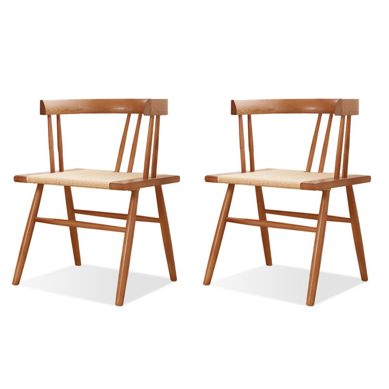 Ensemble de 2 chaises d'appoint Cherry, Cerisier