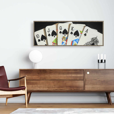 «Card Game Spades Royal Flush», toile encadrée | Décoration intérieure