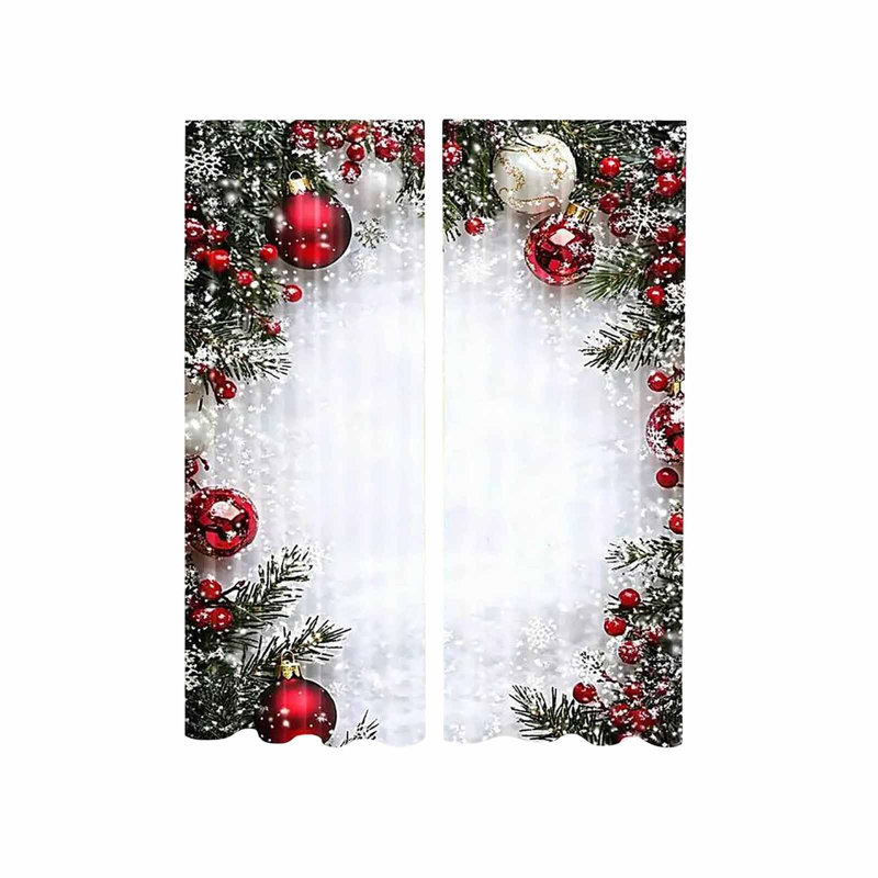 Rideaux de Noël en polyester, A