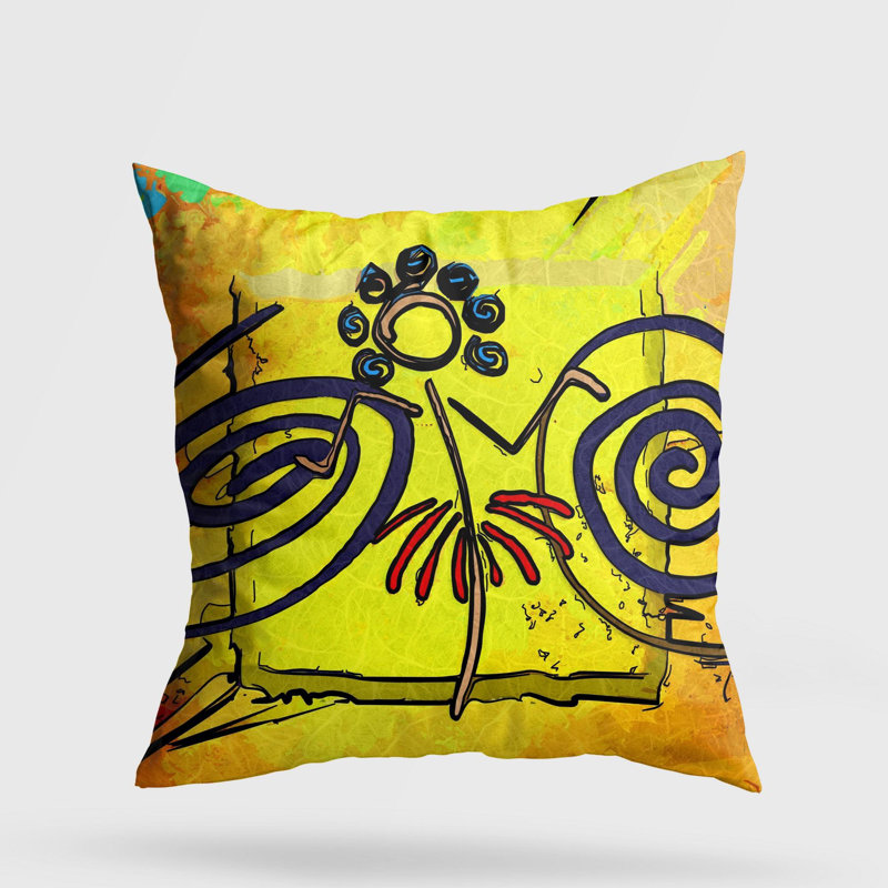 Coussin lavable de qualité supérieure, 17,0 x 17,0 pouces, 50% coton / 50% polyester, rembourrage en silicone, fermeture à glissière dissimulée | Doux, confortable et repassable | Parfait pour la décoration intérieure, le salon et la chambre à cou