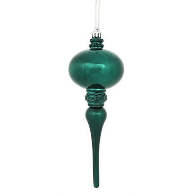 8" x 2.75" Shiny Finial Ornament