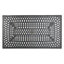 Table rectangulaire de 68 po au fini cuivre, structure en aluminium coulé, structure en aluminium