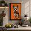 Terrier Portrait Modern - Wrapped Canvas-660669206-660669229