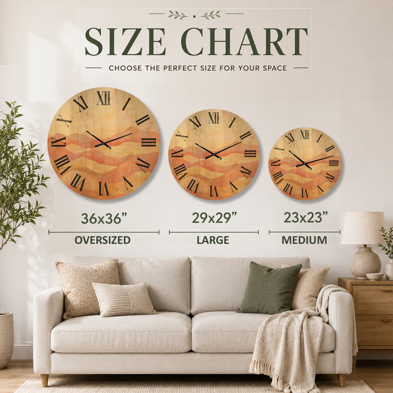 Horloge murale Scenic, Grand