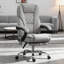 Fauteuil inclinable chauffant, fauteuil de bureau de massage à hauteur réglable, repose-pieds