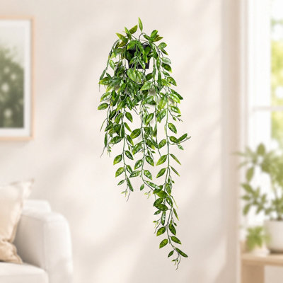 Faux plantes suspendues, petites plantes artificielles en pot pour la décoration intérieure des étagères