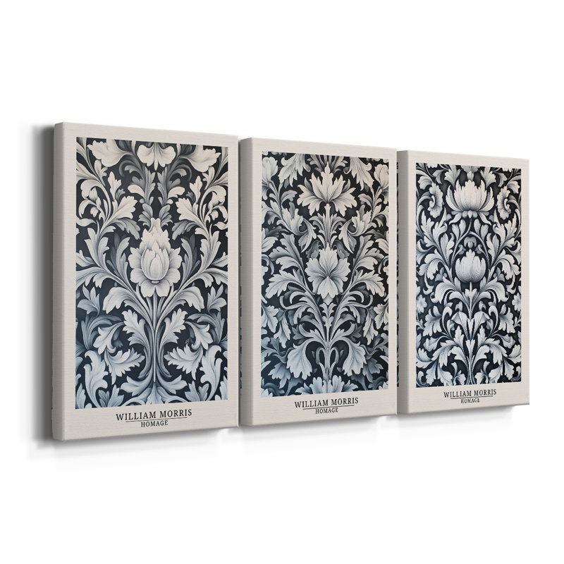 Série WORMIS DCCXLIX - Toile tendue sur mesure - 3 pièces, H 12 po x l 24 po
