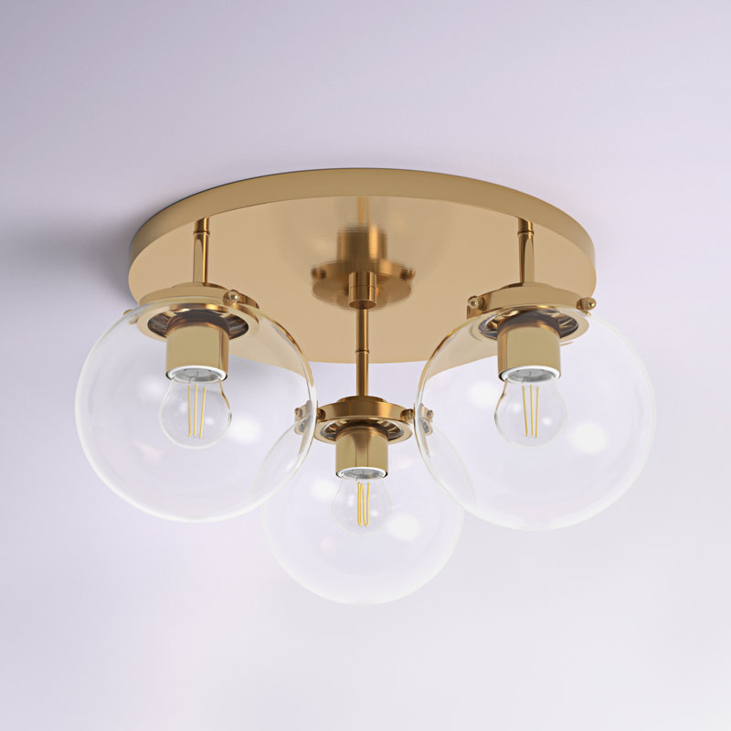 Beatryce Glass Semi Flush Mount