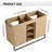 48'' Double Bathroom Vanity Base