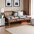 Finesse Twin Daybed in Walnut Brown Custom Finished Wood, 34.42'' H X 41'' W X 76.88'' L
