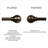 Clouis Steel Adjustable Single Curtain Rod
