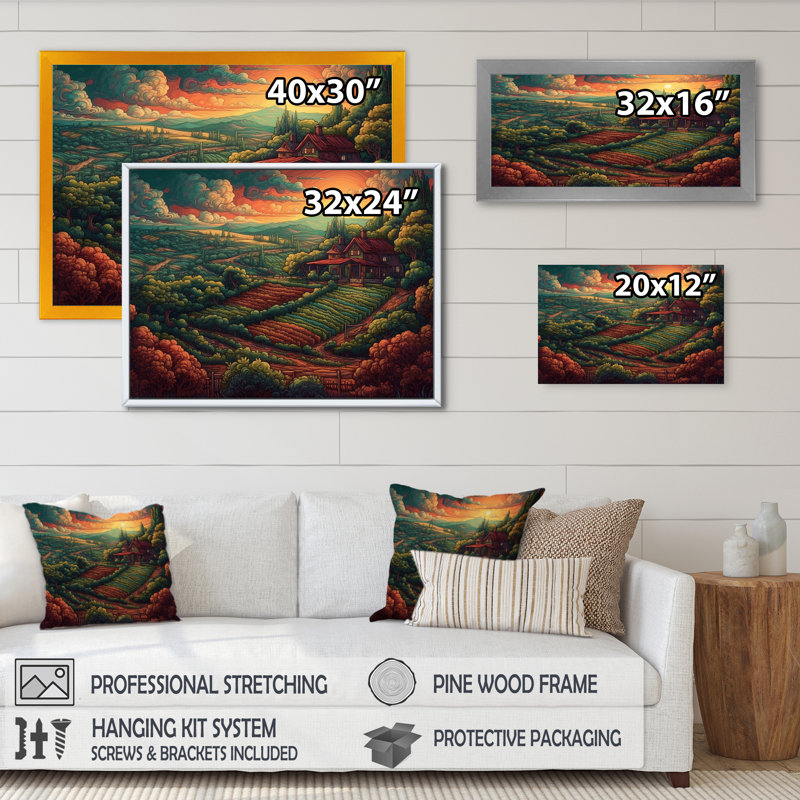 Shavano Cottage In The Valley I sur impression sur toile, H 12 po x l 20 po x P 1 po, Toile tendue