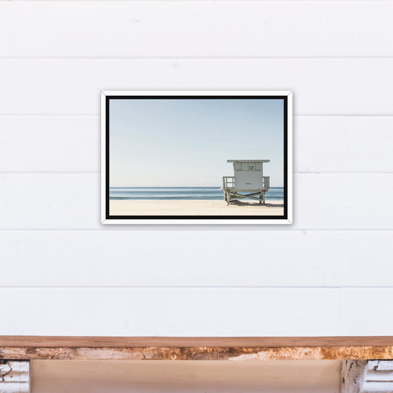 « the life guard », reproduction de photo sur toile encadrée