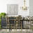 Pulliam 27.5"H Brushed Gold and Capiz Shell Candelabra Plug-in and Hardwire Chandelier