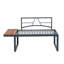 Ensemble de conversation modulaire en osier pour terrasse avec canapé d'appoint et ensemble de conversation 4 pièces 5 pièces avec table d'appoint et coussins