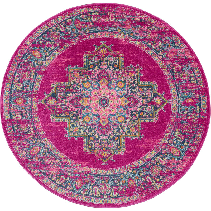 Oriental Indoor Rug, Round 5'3"
