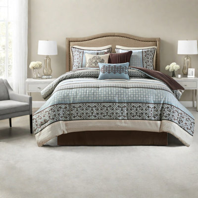 Piece King Bedding Sets, Polyester Jacquard Modern Home Comfort