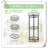 Almandine Solid Wood Plant Stand 3 Tier