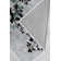 Azariah Floral Machine Made Polyester Area Rug in Gray/Black/Green