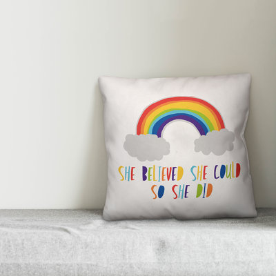  Believe Throw Pillow