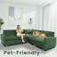 Canapé-lit modulaire en L 100 po Chenille-562615313