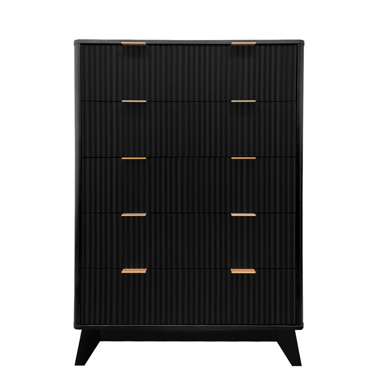123 cm W Chest of 5 Drawers
