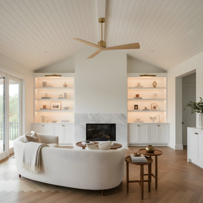  Ventilateur de plafond d'intérieur Adler 52 avec pales en ABS blanchi et télécommande à main