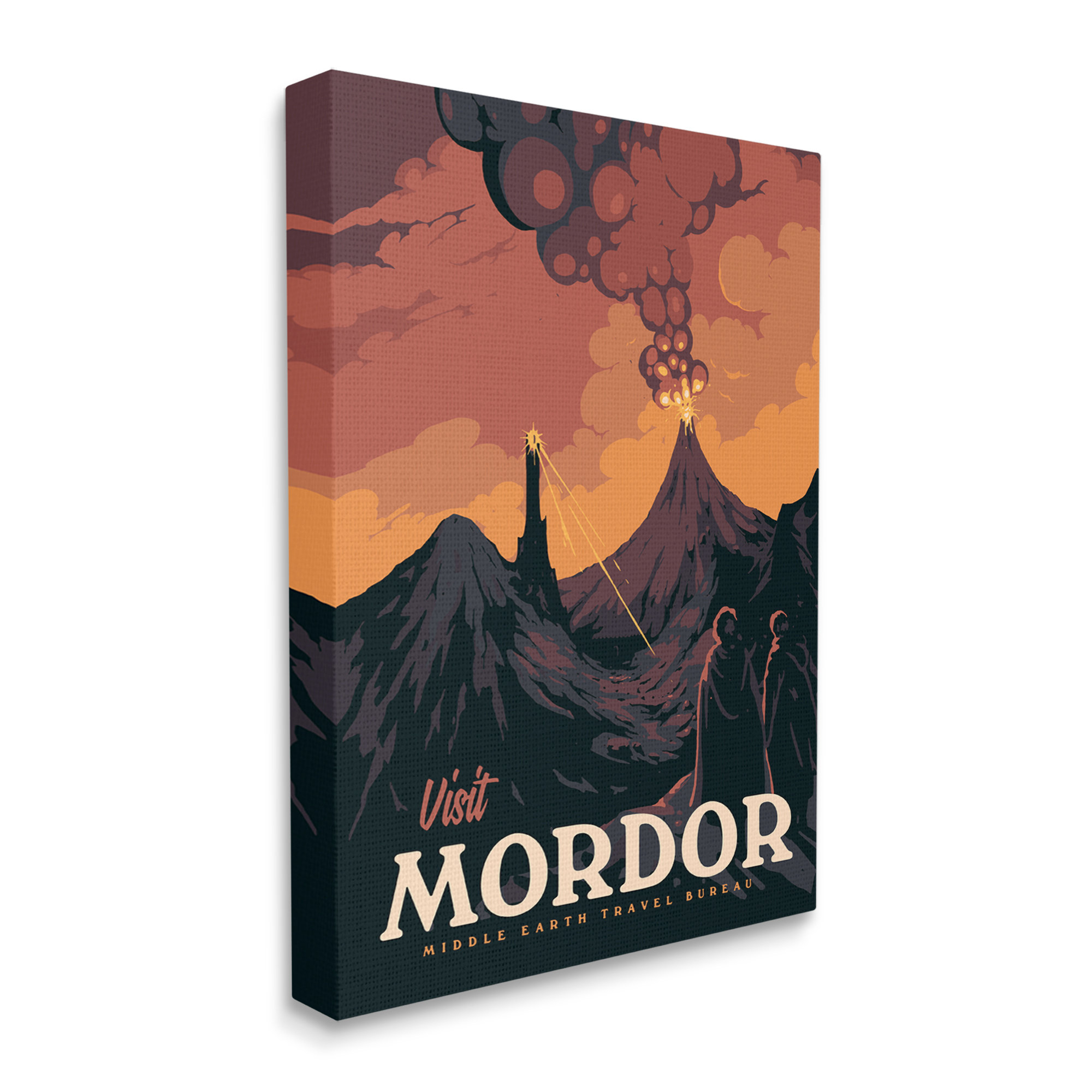 Latitude Run® Visit Mordor Volcano Fantasy Literature by Matheus Lopes  Castro - Wrapped Canvas Graphic Art