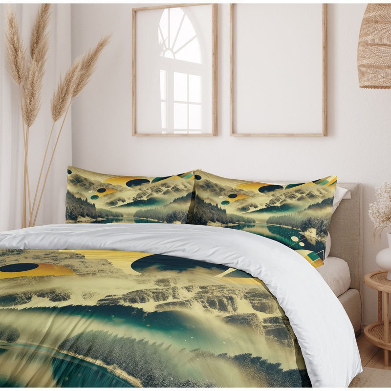 Lake Duvet Cover, Queen Duvet Cover + 2 Standard Shams