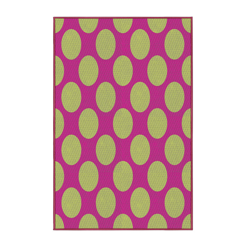 Tapis géométrique rose / beige, Rectangle 5 pi x 8 pi