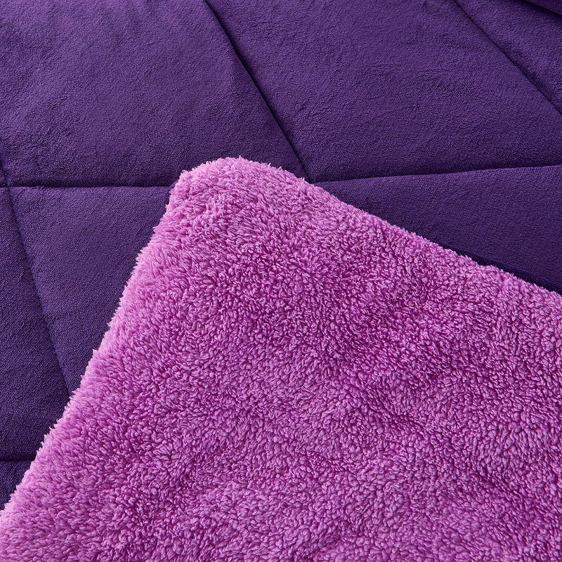 Couverture douce en molleton Sherpa Classic, Très grand, Mauve