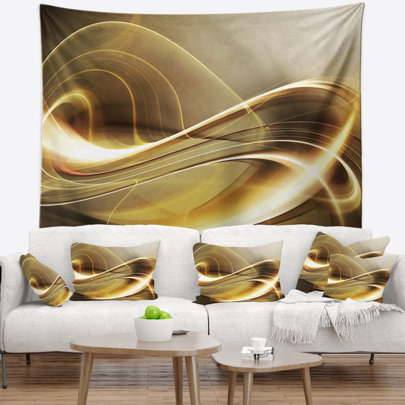 Tapisserie abstraite élégante moderne de sofa, H 32 po x l 39 po
