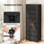 Commode 8 tiroirs, noir-1877678193