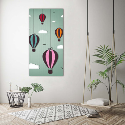 Flying Balloons - Wrapped Canvas Print