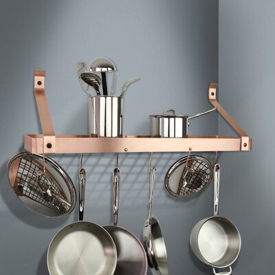 Handcrafted Gourmet Deep Wall Mounted Pot Rack -  Enclume, PR8A-30 SCP