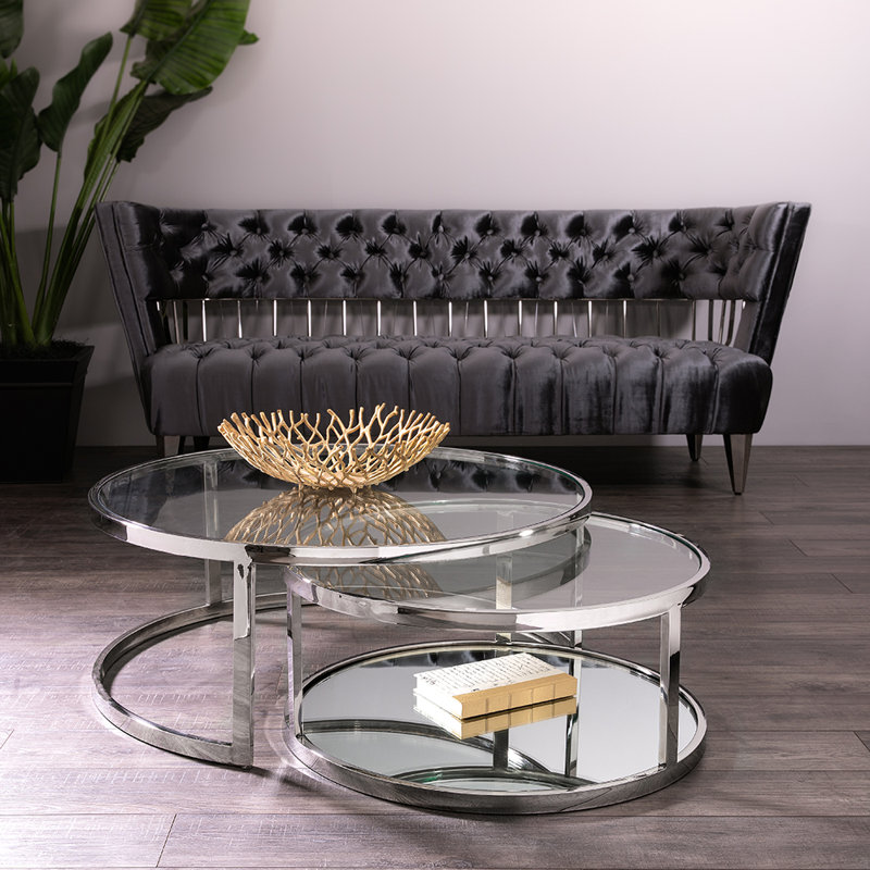 Lafe Glass Top Nesting Tables