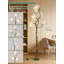 Lampe de plancher réglable à col de cygne avec 3 têtes de lumière et abat-jour en fleurs - 3 températures de couleur pour le salon, la chambre à coucher ou l'éclairage de coin de bureau