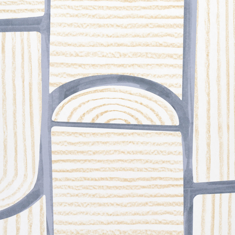 Papier peint Schumacher x Backdrop Bloomsbury, Ardoise