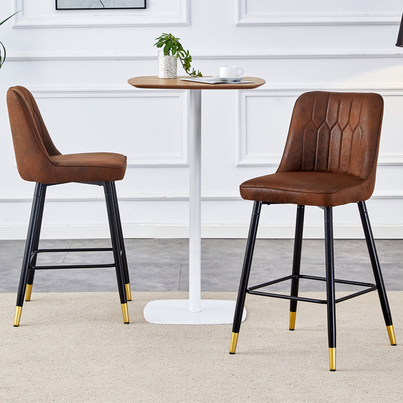 Tabouret de bar en suède
