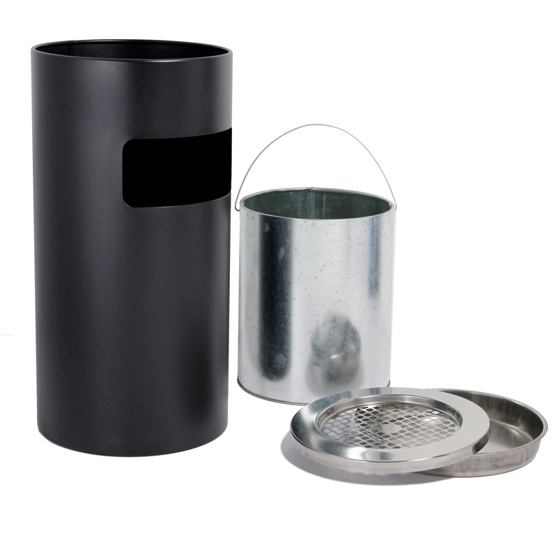 Maitlan Kitchen Trash Can, 15L, Black