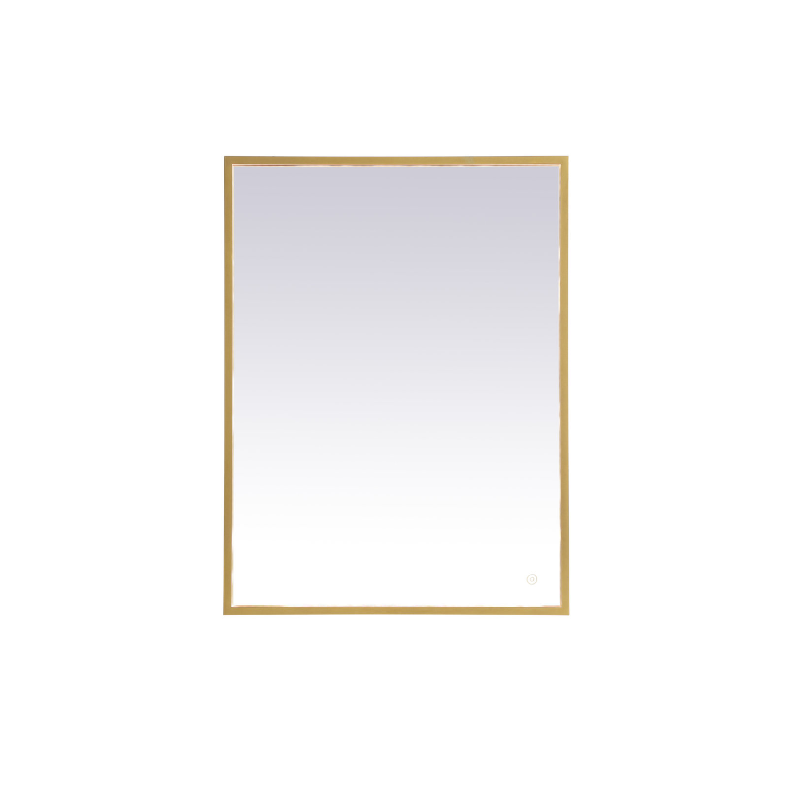 Piche Aluminum Mirror, 27" x 36", Brass