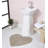 Schoenberger Heart Shape Bath Rug 25"x25"-1611439380
